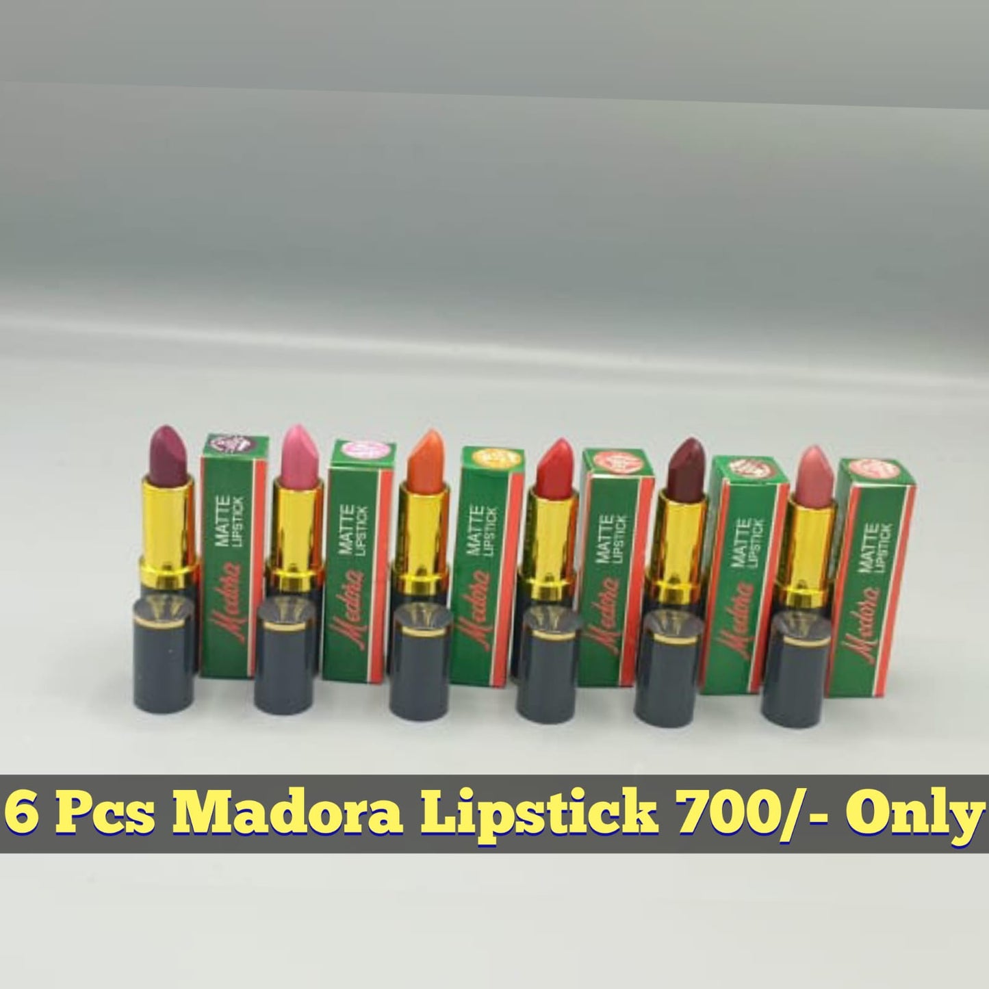 6 PCS MADORA LIPSTICK