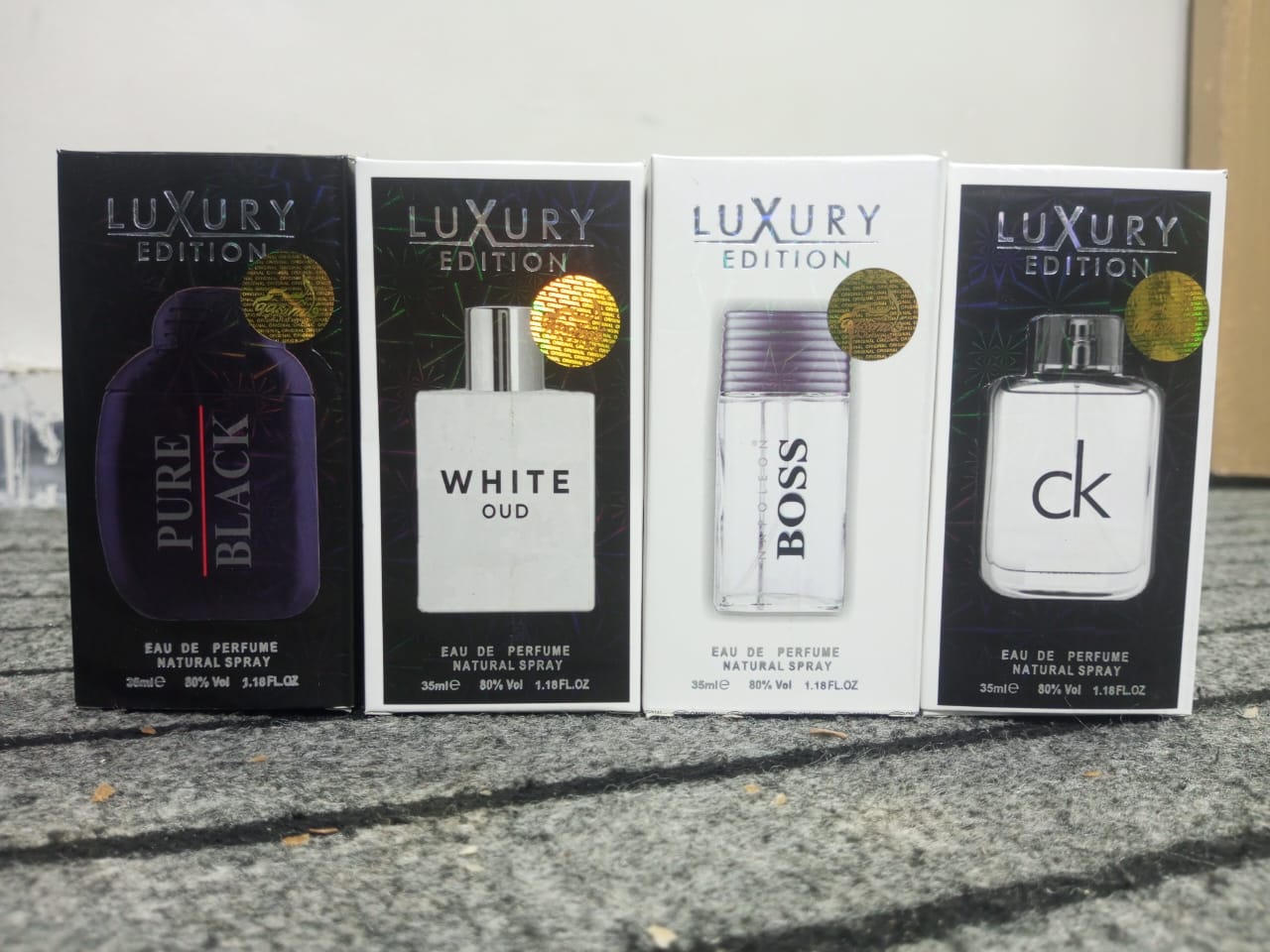 Set of 4 Perfume Testers (35ml Each) – Long Lasting Fragrance Collection